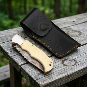 High Quality Damascus Steel Folding Blade Pocket <b>Knife</b> with Pakka Wood Handle Back <b>Lock</b> 3-Year Warranty-Tactical Survival Tool - Product Image 4