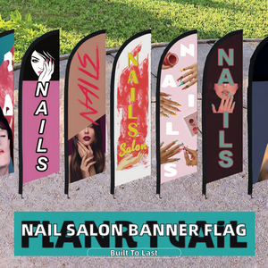 <span class=keywords><strong>Bandera</strong></span> <span class=keywords><strong>de</strong></span> Poliéster con Diseño <span class=keywords><strong>de</strong></span> Uñas, Impresión Digital, Estilo Corporativo, para Salón <span class=keywords><strong>de</strong></span> Belleza, Publicidad Exterior, Marca XZBN - Product Image 2