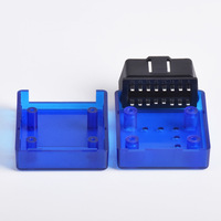 Conector Macho OBDII de 16 Pines J1962M, Adaptador de Modificación Automotriz con Carcasa Bluetooth 327 para OBD2