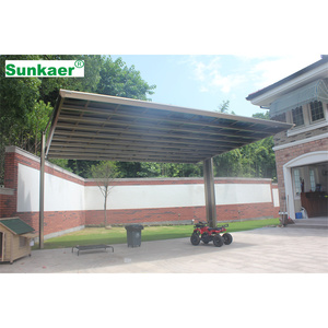 SK-C04 Design moderno vendita calda porte per auto all'aperto e rifugi Custom in policarbonato in lega di alluminio carport per esterni - Product Image 4