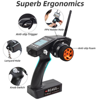 Radiolink RC4GS V3 2.4G 5CH Transmisor RC con Combo Receptor Giroscópico R6FG para Coche RC, Crawler, Tanque de Derrape, Barco Cebador