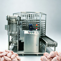 Máquina Congeladora Espiral Automática de Alto Rendimiento para Camarones y Mariscos, Motor de Acero Inoxidable, Congelación Rápida, Congelación por Ráfaga