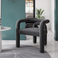Chaises de salle à manger et tabourets de maquillage de restaurant bon marché Chaises de canapé de discussion pour une personne décontractée pour la maison Designers