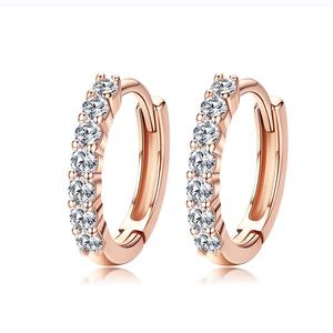 <span class=keywords><strong>Orecchini</strong></span> a Perno in <span class=keywords><strong>Argento</strong></span> Sterling 925, Moda Etnica Femminile, Regalo Fai-da-Te, Stile Europeo e Americano, Oro Rosa, Eleganti SCE351-C - Product Image 2