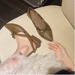 Stivaletti alla Caviglia da Donna in Stile Francese con Punta <span class=keywords><strong>a</strong></span> Fiocco, Nuova Collezione Primavera-Estate, Multiuso, <span class=keywords><strong>Sandali</strong></span> alla Moda - Product Image 5