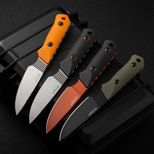 Cuchillo Plegable D2 Todoterreno Personalizable OEM con Mango G10, Punta de Lanza, Construcción Robusta para Camping y Romper Vidrios - Product Image 4