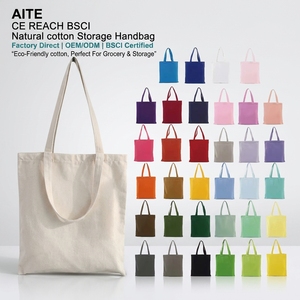 Borsa Tote in tela ecologica con Logo personalizzato di medie dimensioni durevole per lo Shopping quotidiano - Product Image 1