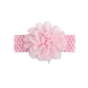 Bebek çocuk kafa şifon çiçek kafa kız çiçek toptan saç aksesuarları Headdress örme kafa bandı - Product Image 4