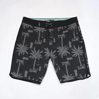 Shorts de bain noirs à sublimation en promotion – Vente en gros de shorts de surf et de maillots de bain design