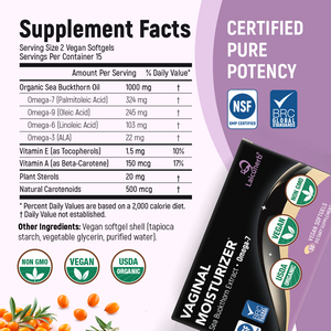 Gélules d'huile d'argousier biologique Laicuherb, complément alimentaire végétalien pour l'hydratation féminine et la santé digestive des femmes adultes - Product Image 6