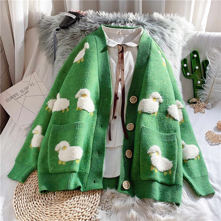 Women's loose winter woolen shirts
