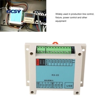 Controlador Lógico Programable (PLC) de 8 Entradas y 7 Salidas, Programación por Ordenador/Teléfono, Placa de Control Industrial, 12-4V