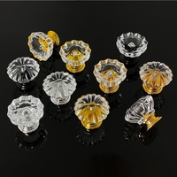Poignées et boutons modernes en plastique acrylique pour tiroirs, commodes, armoires - Écologiques, durables, installation facile