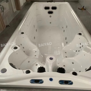 Piscine de massage extérieure en <span class=keywords><strong>acrylique</strong></span> de 6 mètres avec système Balboa, <span class=keywords><strong>spa</strong></span> de nage pour <span class=keywords><strong>4</strong></span> personnes, bain à remous, spas hors sol - Product Image 3