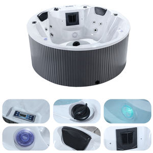 Rond Carré 2 4 6 8 Personne Portable Extérieur <span class=keywords><strong>Spa</strong></span> Piscine Air Jet Bubble <span class=keywords><strong>Spa</strong></span> Swim Pvc Gonflable <span class=keywords><strong>Spa</strong></span> Hot Tub Jaccuzi - Product Image 2