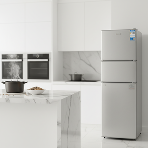 Réfrigérateur 3 portes à congélateur supérieur 206L, modèle très vendu, avec caractéristiques essentielles pour usage domestique - Product Image 1