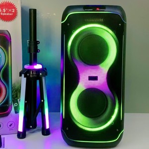 Altavoz Doble para Exteriores con Soporte para Altavoz 5.3, Batería Integrada, Alto Rendimiento para Bailes al Aire Libre, <span class=keywords><strong>Karaoke</strong></span> y Fiestas - Product Image 3