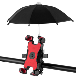 Support de téléphone portable pour vélo et scooter avec pare-soleil et protection anti-pluie, fixation sur guidon - Product Image 1