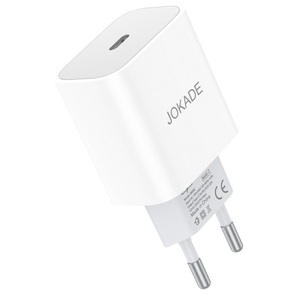 Cargador USB Tipo C Jokade de 27W con Carga Rápida, Adaptador de Pared Blanco para Teléfonos y Tabletas - Product Image 2