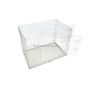 <span class=keywords><strong>Cage</strong></span> à chien en treillis métallique, niche pour chien avec plateau en plastique, en fer et métal, fabriquée en Chine, pas cher - Product Image 1