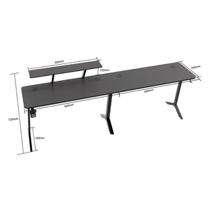 <span class=keywords><strong>Escritorio</strong></span> <span class=keywords><strong>Gamer</strong></span> Ergonómico Negro, Ajustable, Duradero, de Madera, en Forma de L, para el Hogar, Venta al por Mayor en Foshan - Product Image 3