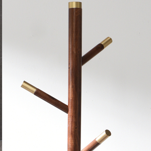 Soporte de abrigo de madera creativo de alto lujo para sala de estar dormitorio piso de madera maciza sombrero ropa colgante soporte de abrigo de calidad Premium - Product Image 4