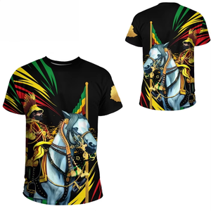 Camiseta Personalizada con Estampado de la Bandera Ortodoxa Etíope para Hombre, Talla Grande, Cuello Redondo, Transpirable, para Ejercicio y Fitness - Product Image 5