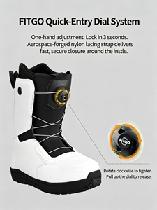 Botas <span class=keywords><strong>de</strong></span> Snowboard para Hombre, <span class=keywords><strong>de</strong></span> Calzado Rápido, Profesionales, Suaves, Cálidas, Antideslizantes, Impermeables, Resistentes al Frío y al Viento - Product Image 2
