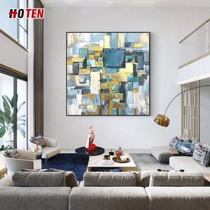 Puro pintado a mano arte abstracto pintura al óleo paisaje lienzo tela para decoración para sala de estar - Product Image 3