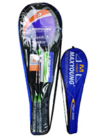Ensemble de raquettes de badminton en alliage d'aluminium léger Adult Proyoung PRO-316 pour un contrôle optimal du volant