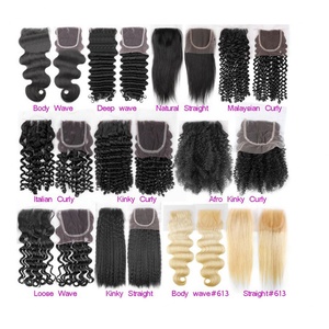 Nuevo Producto en Oferta, Hermoso Cabello Brasileño Liso y con Ondas Naturales con Cierre de Encaje Transparente 4x4, Cierre de Encaje Económico al por Mayor - Product Image 4