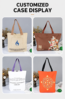 Sac fourre-tout en toile de haute qualité avec impression personnalisée, sac en tissu durable et réutilisable pour la promotion d'entreprise, vente en gros