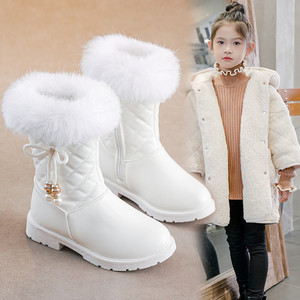 Scarpe per Bambini, Stivali Invernali in Peluche, Caldi Stivali da Neve per Bambini, Antiscivolo, Impermeabili, in Pelle PU, Chaussures Pour Enfants - Product Image 5