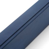Impression de boîte personnalisée sublimée noir bleu longue boîte d'emballage en papier cadeau pour cravate pour hommes