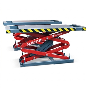 <span class=keywords><strong>Ciseaux</strong></span> élévateurs doubles 3,5t, élévateur à <span class=keywords><strong>ciseaux</strong></span> souterrain ultra-plat, machine de levage hydraulique pour voitures 2,2kW 380V/220V-GE 3518 - Product Image 1