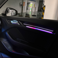 Lumière ambiante LED TMPRO pour Audi A3 S3 2013-2020, à installer sur les panneaux de porte, le tableau de bord, les garnitures des aérateurs, pièces de modification automobile