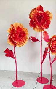 Apertura y cierre automático personalizado, flor gigante, fiesta, boda, decoración hecha a mano, EVA, proveedor de flores gigantes, venta al por mayor - Product Image 2