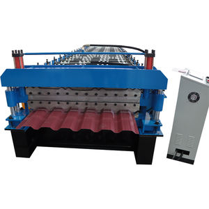 Frans-Guyana Dubbellaags Dakplaat Trapeziumvormige Rolvormmachine Voor Het Maken Van Tegels - Product Image 5