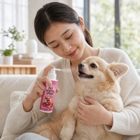Spray buccal antibactérien sans brosse à la saveur naturelle de fraise pour l'élimination de la mauvaise haleine, soin buccal, nettoyage des dents, spray dentaire pour chiens et chats