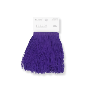 Ilan Flecos Frange in Poliestere Viola 15x200cm per Decorazione Abbigliamento - Product Image 2