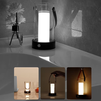 Lanterne moderne rechargeable sans fil à intensité variable pour la nuit, le camping en extérieur, la décoration de la maison, lampe de nuit portable en acrylique LED