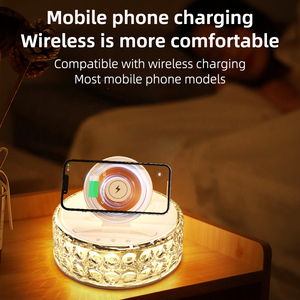 Nouvel arrivage de gadgets Chargeur sans fil 15W pour iPhone avec lampe de nuit d'ambiance pour la décoration de la maison Hôtel Cadeau pour le camping - Product Image 4