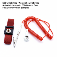 Kit completo de alfombrilla antiestática inalámbrica de doble cable personalizada con cable de puesta a tierra y correa antiestática ESD