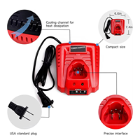 Chargeur rapide Milwaukee M12, chargeur de batterie au lithium 12V pour outils électriques sans fil Milwaukee M12, entrée de tension large plage EU