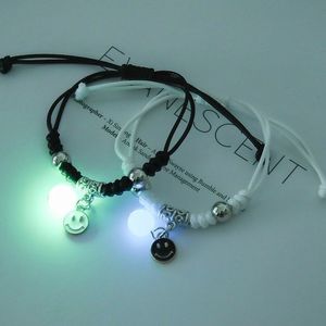 Bracelets <span class=keywords><strong>confidente</strong></span> cœur lune étoile 2 pièces hommes femmes serrure à clé sourire visage charme Couple Bracelets amitié Bracelets cadeau - Product Image 4