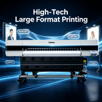 Impresora Eco Solvente de Gran Formato de 1.8m de Marca Reconocida para Pancartas, Vinilos, Adhesivos, Lonas, Interiores y Exteriores