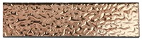 Carrelage mural moderne en verre de couleur lave cuivre 6 mm 75x300 mm Convient pour la salle de bain et la cuisine