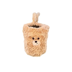 Poubelle de voiture en peluche en forme d'ours, accessoire intérieur suspendu en forme de tasse de 3 à 6 L pour sièges avant et arrière - Product Image 5