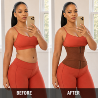 Corsets pour femmes en gros, en nylon, pour le sport, avec contrôle abdominal ferme, fermeture éclair, serre-taille, logo, antibactérien