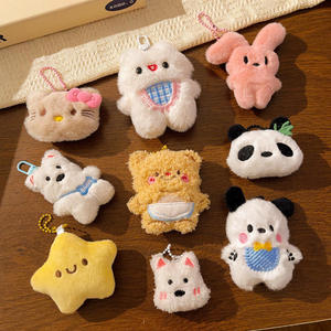 Porte-clés en peluche en gros, cadeaux promotionnels, breloques de sac, design de personnage, mini jouet en peluche doux Kawaii, porte-clés en peluche personnalisé mignon - Product Image 2